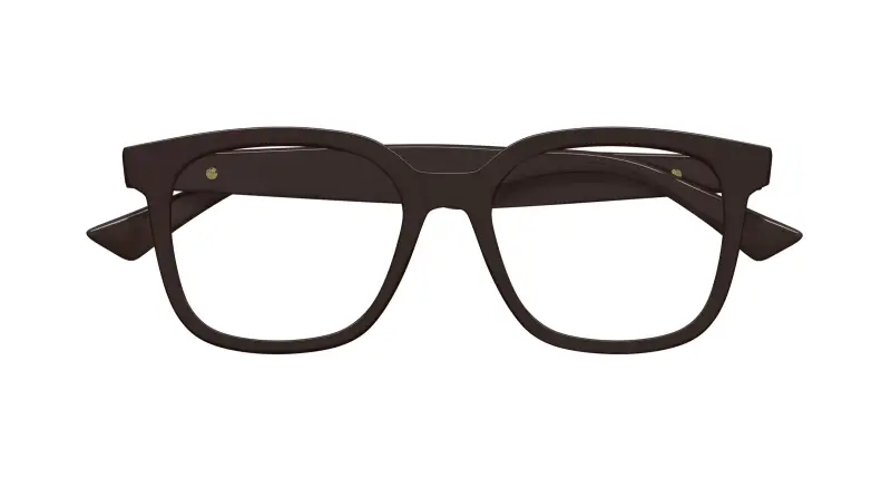 Unisex BV1334OA 004 Montature da vista Acetato Marrone Trasparente Squadrata miniatura 2