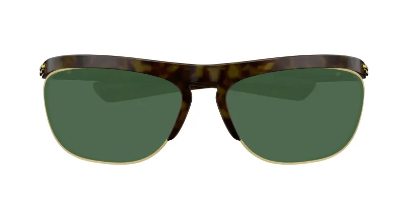Unisex BV1348S 002 Occhiali da sole Iniettato Havana Verde Squadrata miniatura 2