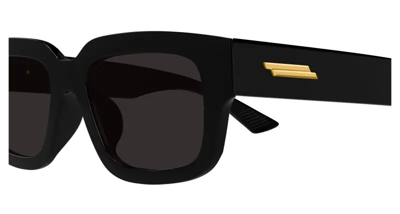 Unisex BV1359SA 001 Occhiali da sole Acetato Nero Grigio Squadrata miniatura 3