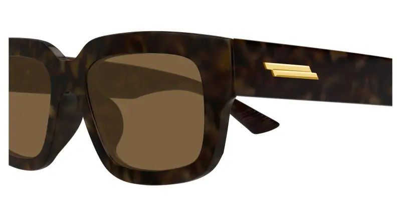 Unisex BV1359SA 002 Occhiali da sole Acetato Havana Marrone Squadrata miniatura 3