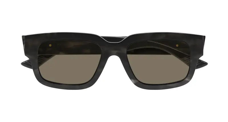 Unisex BV1359SA 003 Occhiali da sole Acetato Nero Marrone Squadrata miniatura 2