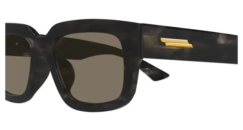 Unisex BV1359SA 003 Occhiali da sole Acetato Nero Marrone Squadrata miniatura 3