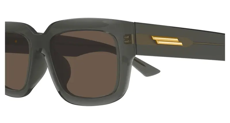 Unisex BV1359SA 004 Occhiali da sole Acetato Grigio Marrone Squadrata miniatura 3