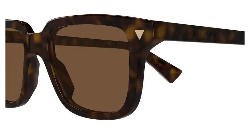 Bottega Veneta Unisex BV1363S 002 Occhiali da sole Acetato Havana Marrone Squadrata miniatura 2