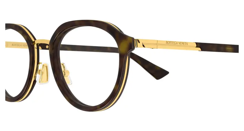 Unisex BV1377OA 006 Montature da vista Acetato Havana Trasparente Rotonda miniatura 3