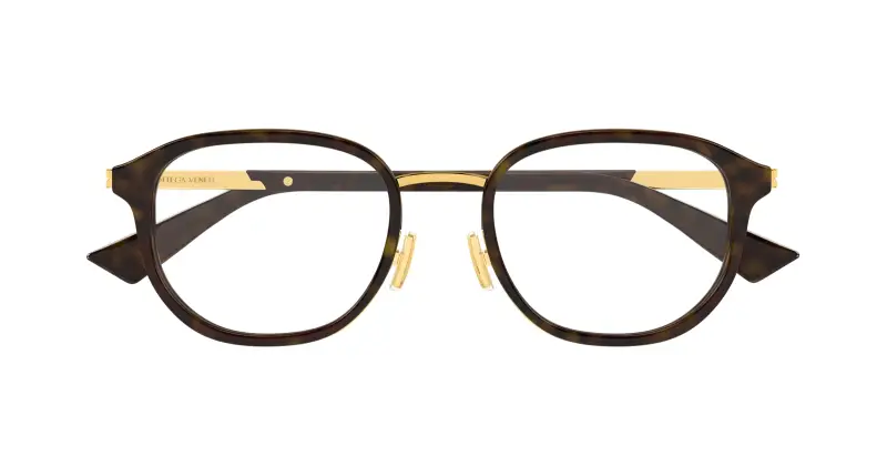 Unisex BV1378OK 002 Montature da vista Acetato Havana Trasparente Rotonda miniatura 2