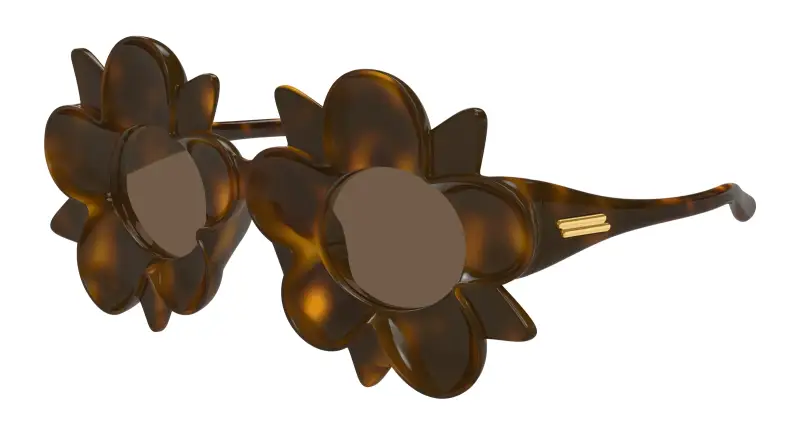 Unisex BV1399S 008 Occhiali da sole Iniettato Havana Marrone Geometrica