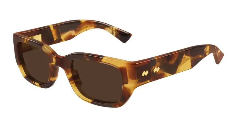Unisex BV1400S 002 Occhiali da sole Acetato Havana Marrone Squadrata