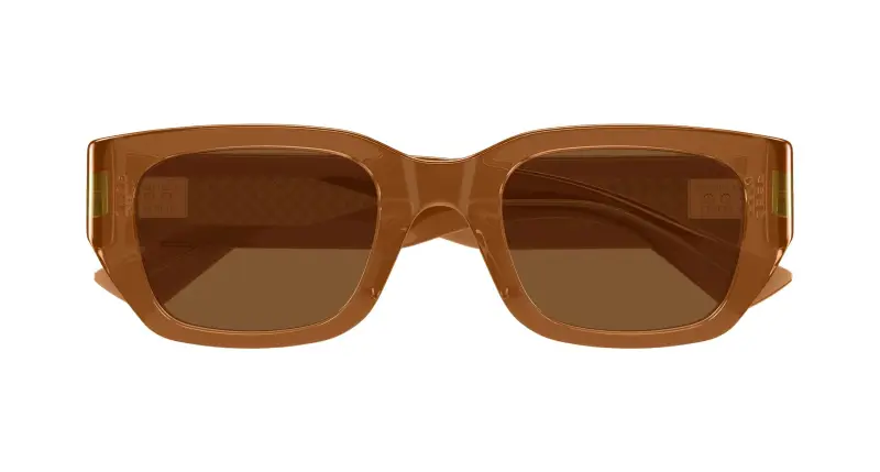 Unisex BV1400S 003 Occhiali da sole Acetato Marrone Marrone Squadrata miniatura 2