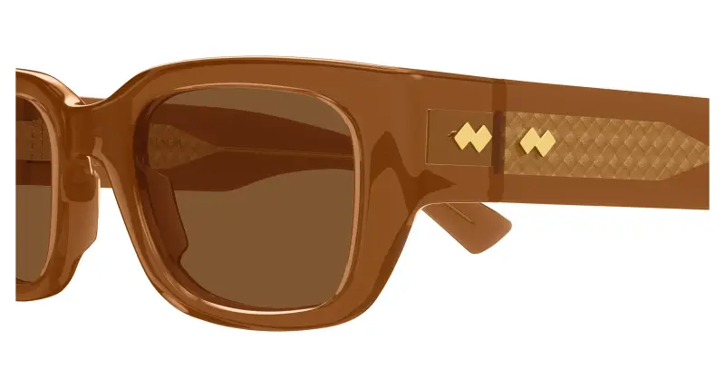 Unisex BV1400S 003 Occhiali da sole Acetato Marrone Marrone Squadrata miniatura 3