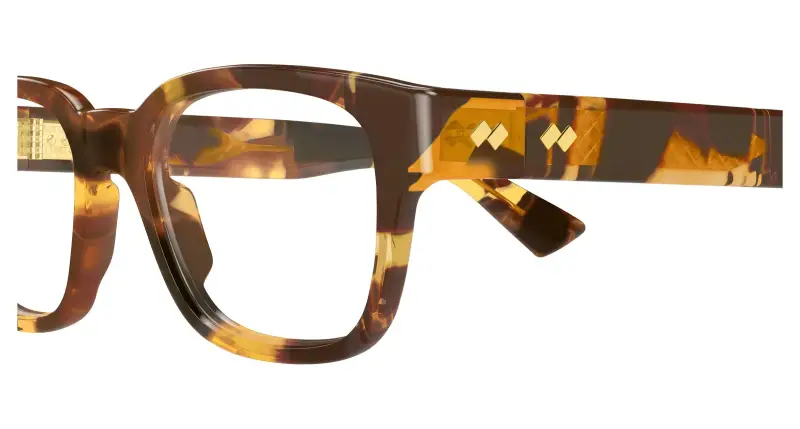 Unisex BV1403O 002 Montature da vista Acetato Havana Trasparente Squadrata miniatura 3