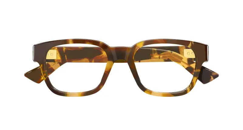 Unisex BV1403O 006 Montature da vista Acetato Havana Trasparente Squadrata miniatura 2