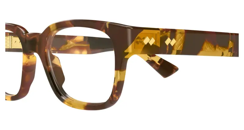 Unisex BV1403O 006 Montature da vista Acetato Havana Trasparente Squadrata miniatura 3