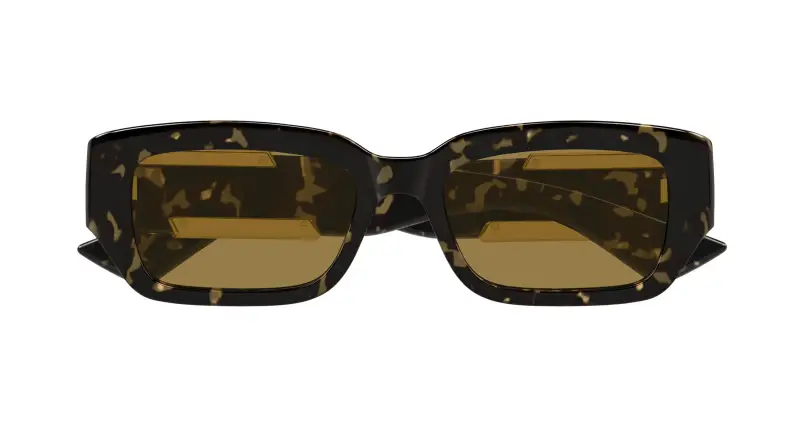 Unisex BV1406S 002 Occhiali da sole Bio-iniettato Havana Marrone Squadrata miniatura 2