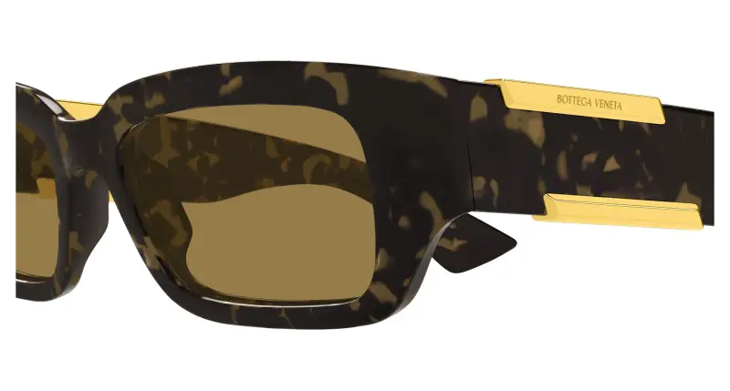 Unisex BV1406S 002 Occhiali da sole Bio-iniettato Havana Marrone Squadrata miniatura 3