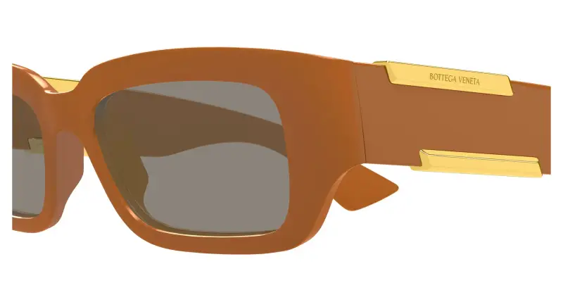 Unisex BV1406S 004 Occhiali da sole Bio-iniettato Marrone Grigio Squadrata miniatura 3