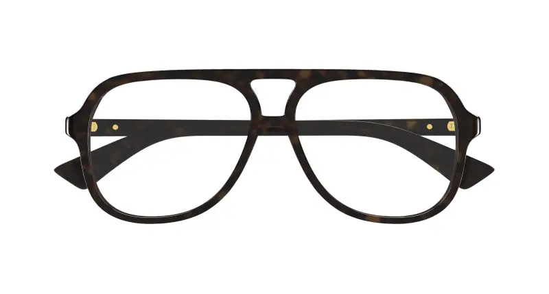 Unisex BV1417O 002 Montature da vista Acetato Havana Trasparente Pilot miniatura 2