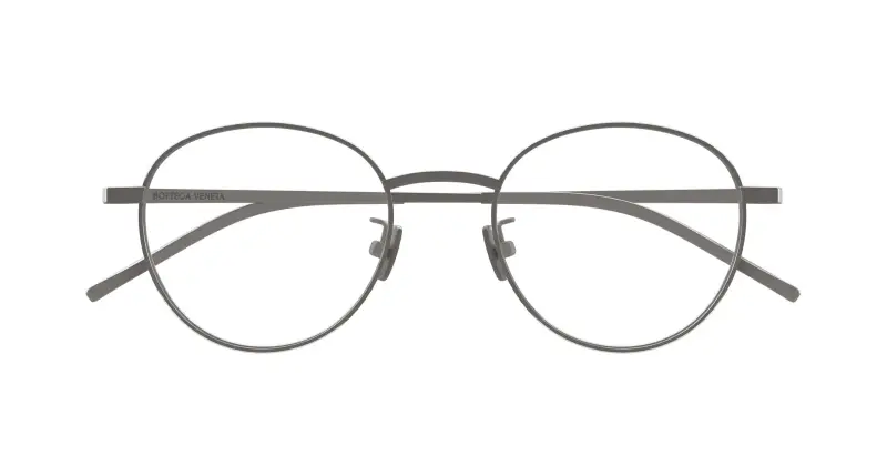 Unisex BV1424OA 003 Montature da vista Titanio Rutenio Trasparente Rotonda miniatura 2