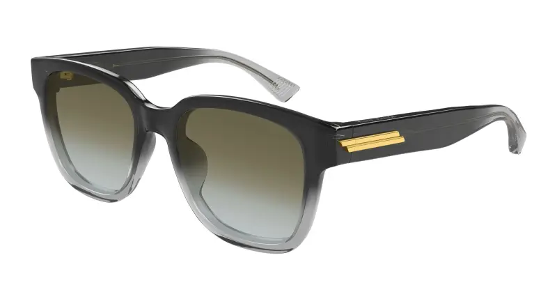 Uomo Bottega Veneta BV1461SK 003 Occhiali da sole Acetato Grigio Marrone Squadrata