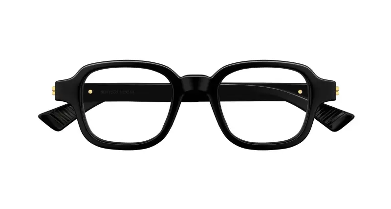 Uomo Bottega Veneta BV1462O 006 Montature da vista Acetato Nero Trasparente Squadrata miniatura 2