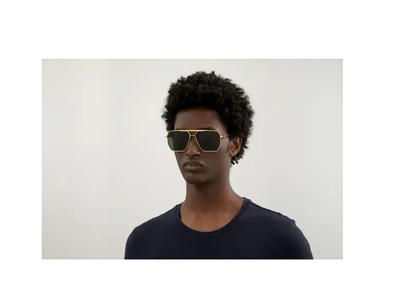 Bottega Veneta Occhiali da sole Uomo Oro 878668 miniatura 2