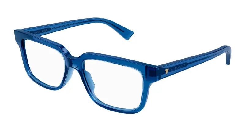 Uomo BV1256O 008 Montature da vista Acetato Blu Squadrata