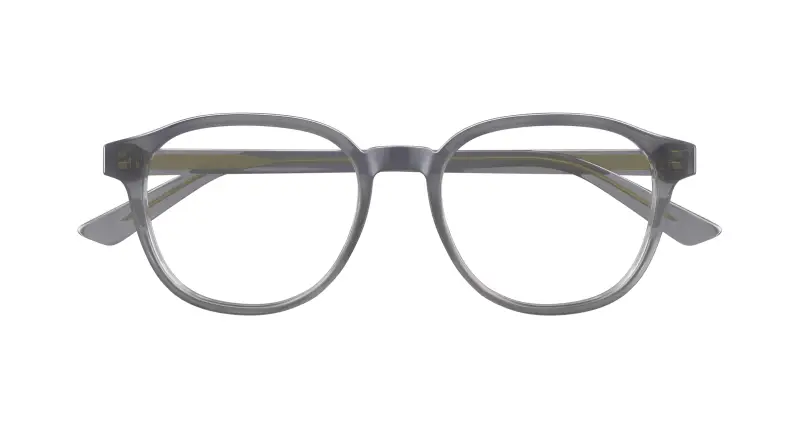 Uomo BV1312O 009 Montature da vista Acetato Grigio Trasparente Rotonda miniatura 2