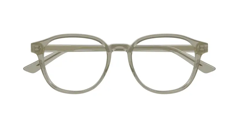 Uomo BV1312O 012 Montature da vista Acetato Marrone Trasparente Rotonda miniatura 2