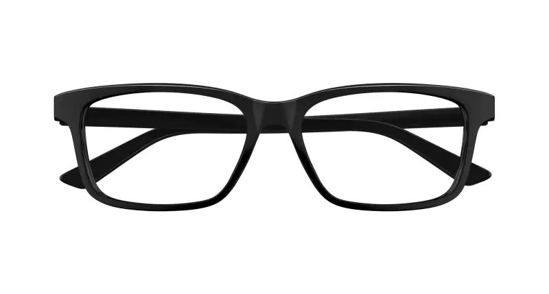 Uomo BV1314O 006 Montature da vista Acetato Nero Trasparente Squadrata miniatura 2