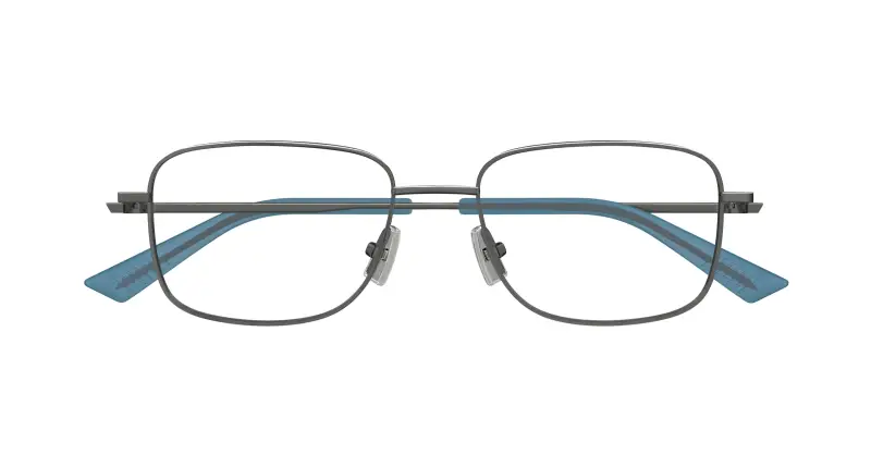 Uomo BV1333O 009 Montature da vista Metallo Rutenio Trasparente Squadrata miniatura 2