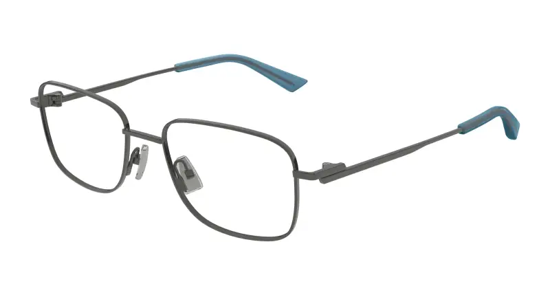 Uomo BV1333O 009 Montature da vista Metallo Rutenio Trasparente Squadrata