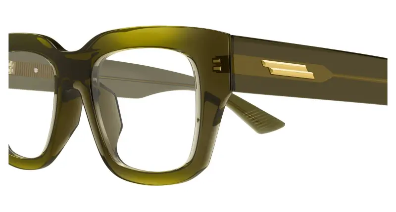 Uomo BV1361O 009 Montature da vista Acetato Verde Trasparente Squadrata miniatura 3