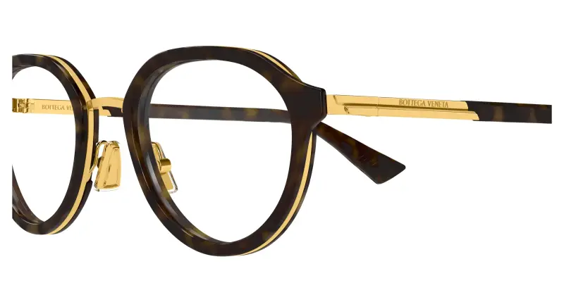 Uomo BV1375O 002 Montature da vista Acetato Havana Trasparente Rotonda miniatura 3