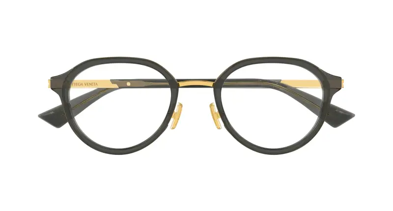 Uomo BV1375O 004 Montature da vista Acetato Grigio Trasparente Rotonda miniatura 2