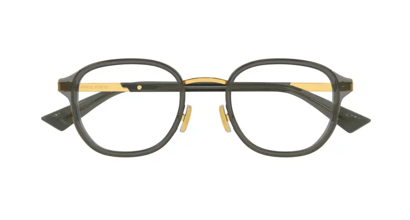 Uomo BV1376O 004 Montature da vista Acetato Grigio Trasparente Rotonda miniatura 2