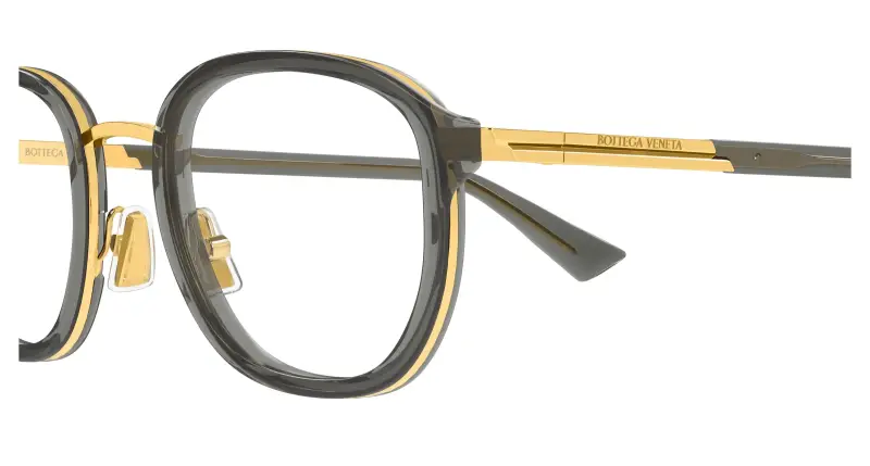 Uomo BV1376O 004 Montature da vista Acetato Grigio Trasparente Rotonda miniatura 3