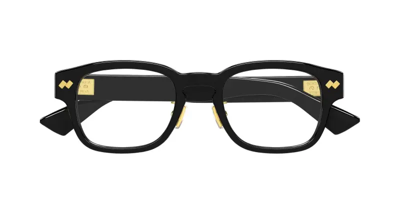 Uomo BV1404OA 001 Montature da vista Acetato Nero Trasparente Squadrata miniatura 2