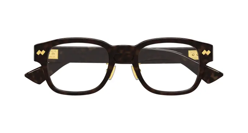 Uomo BV1404OA 002 Montature da vista Acetato Havana Trasparente Squadrata miniatura 2