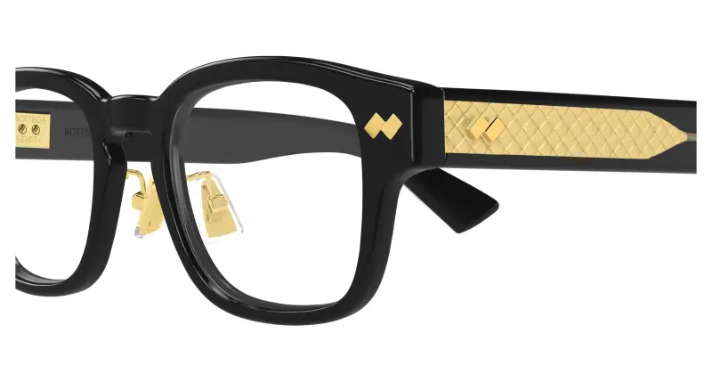 Uomo BV1404OA 005 Montature da vista Acetato Nero Trasparente Squadrata miniatura 3