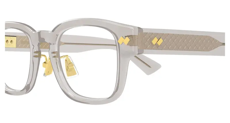 Uomo BV1404OA 008 Montature da vista Acetato Grigio Trasparente Squadrata miniatura 3