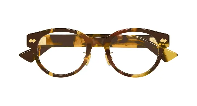 Uomo BV1405OA 002 Montature da vista Acetato Havana Trasparente Rotonda miniatura 2