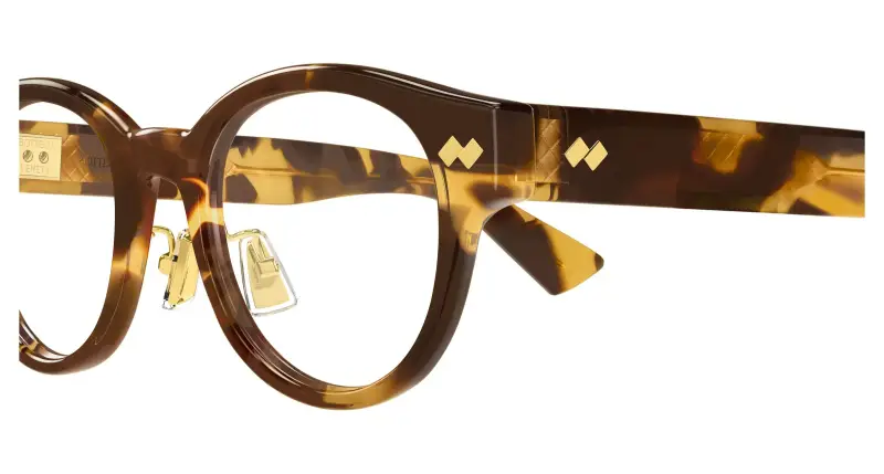 Uomo BV1405OA 002 Montature da vista Acetato Havana Trasparente Rotonda miniatura 3