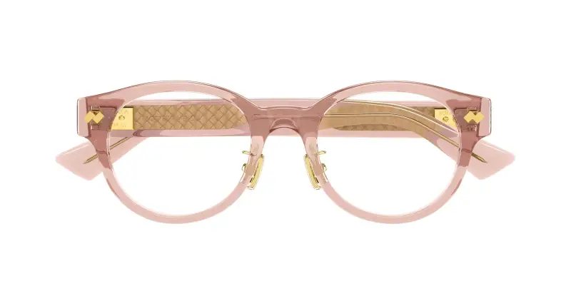 Uomo BV1405OA 004 Montature da vista Acetato Rosso Trasparente Rotonda miniatura 2