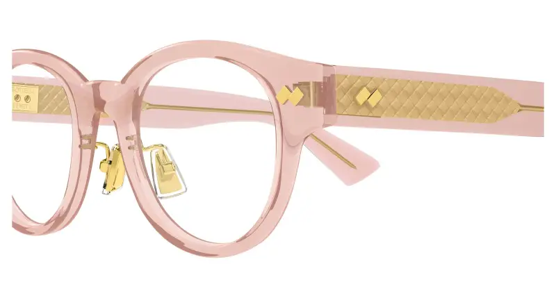 Uomo BV1405OA 004 Montature da vista Acetato Rosso Trasparente Rotonda miniatura 3