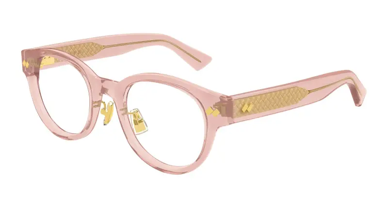 Uomo BV1405OA 004 Montature da vista Acetato Rosso Trasparente Rotonda