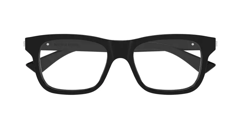 Uomo BV1412O 001 Montature da vista Acetato Nero Trasparente Squadrata miniatura 2