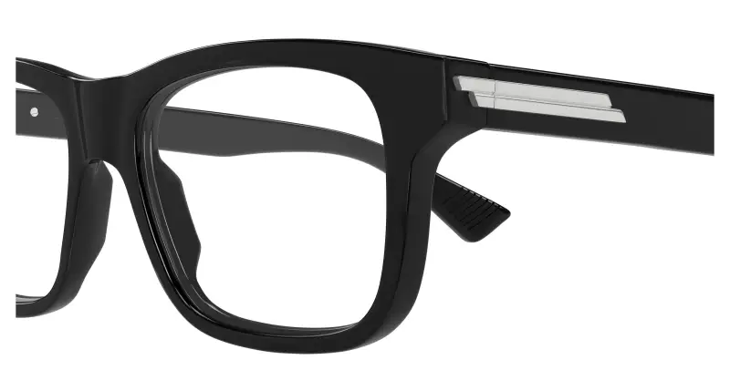 Uomo BV1412O 005 Montature da vista Acetato Nero Trasparente Squadrata miniatura 3