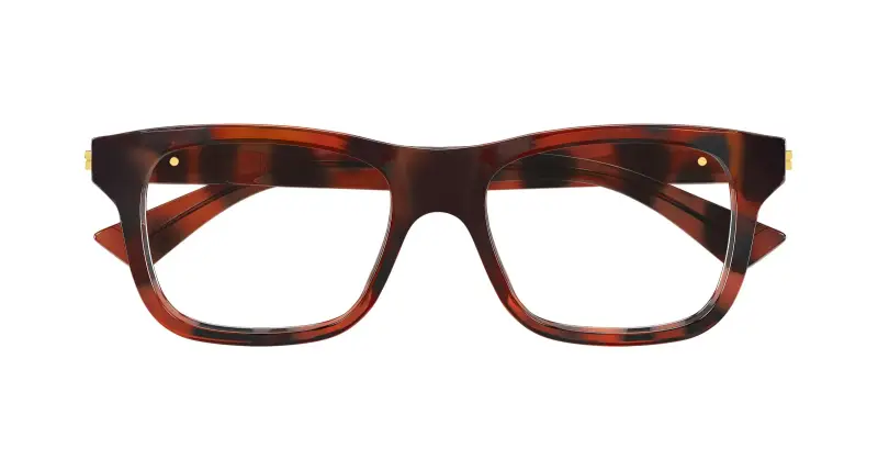 Uomo BV1412O 006 Montature da vista Acetato Havana Trasparente Squadrata miniatura 2