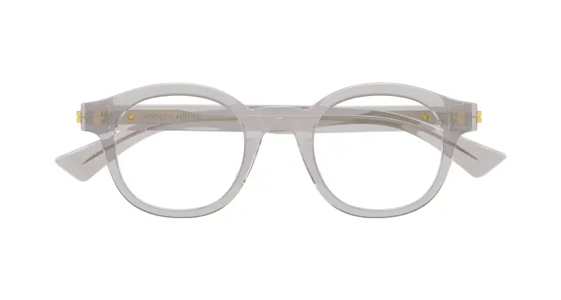 Uomo BV1413O 003 Montature da vista Acetato Grigio Trasparente Rotonda miniatura 2