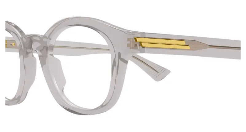 Uomo BV1413O 003 Montature da vista Acetato Grigio Trasparente Rotonda miniatura 3